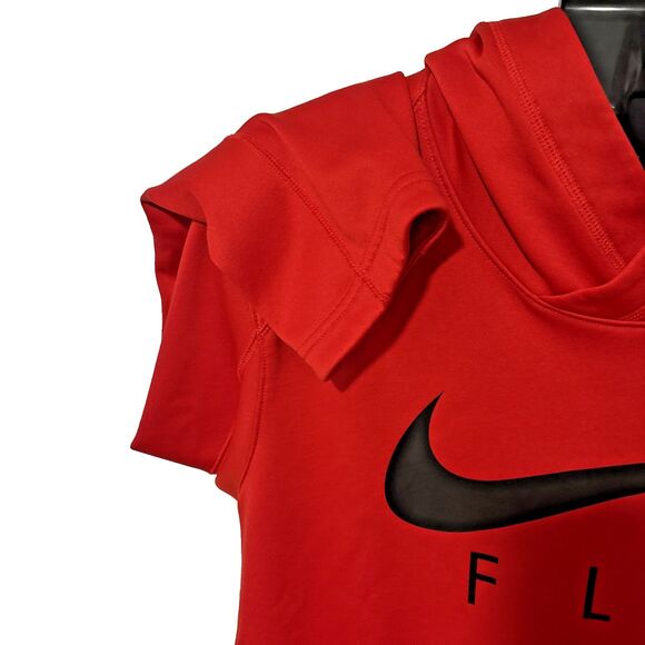 Nike Men’s Size 2XL XXL Red FLY Pullover DRI-FIT Long Sleeve Hoodie Sweatshirt - Picture 6 of 10